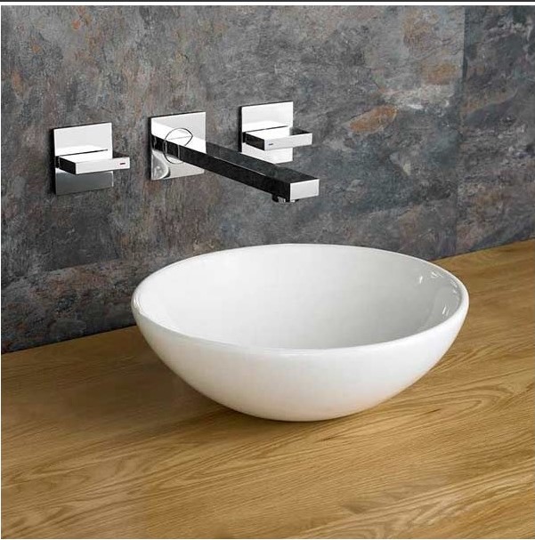 Lavabo Ovalin Moderno Sobre Cubierta Esfera Jr 35 Cm