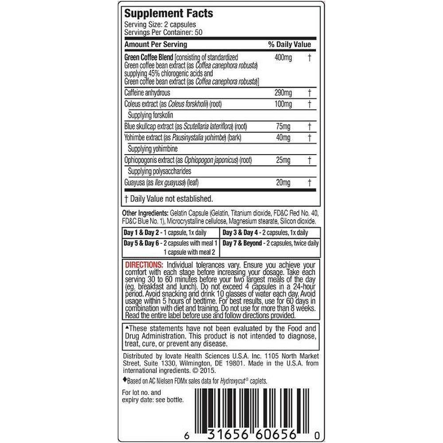 Muscletech Hydroxycut Hardcore Next Gen 100 Cápsulas