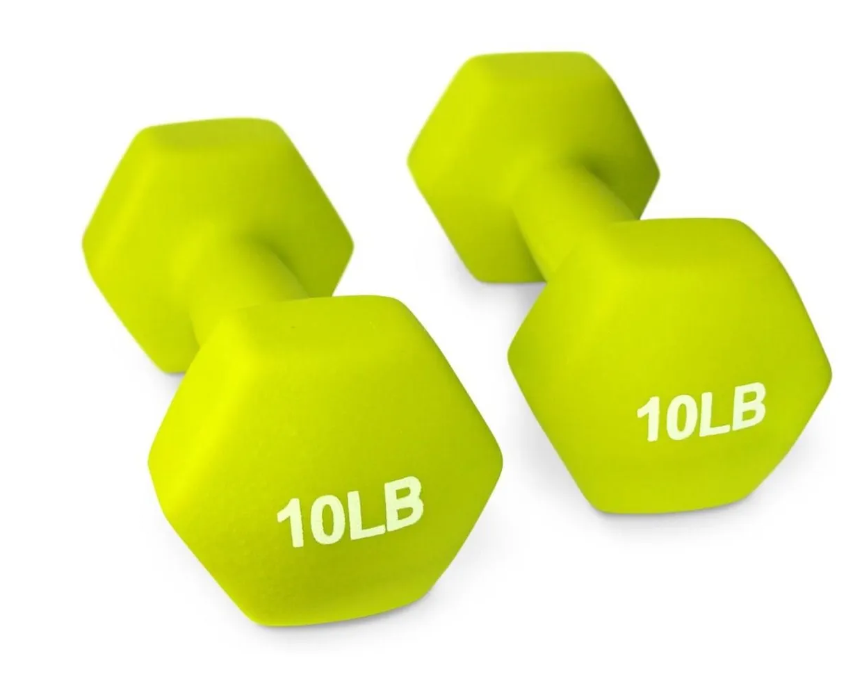 Par De Mancuernas Hexagonales 10 Libras