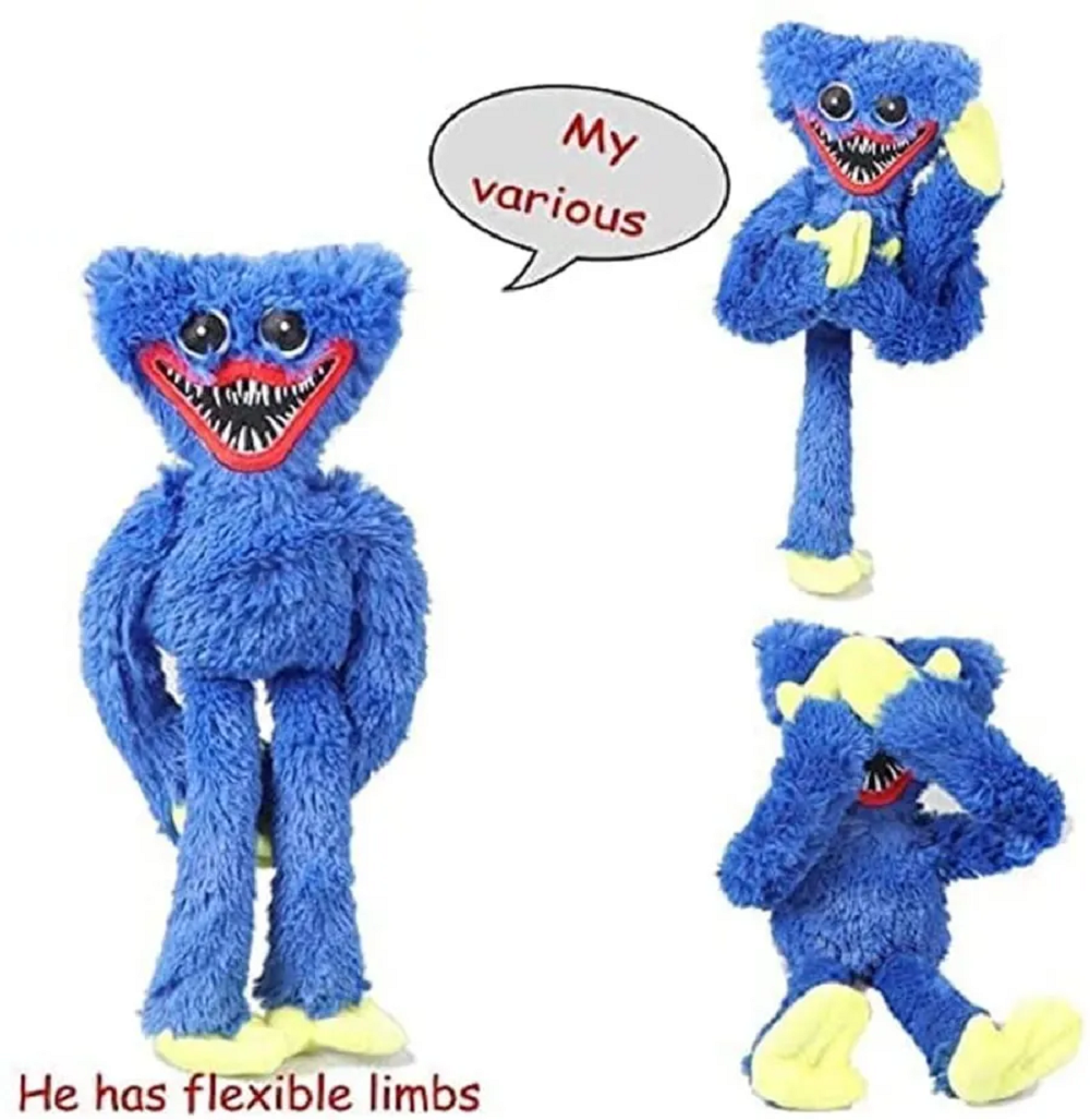 Peluche Huggy Wuggy Poppy Playtime Azul
