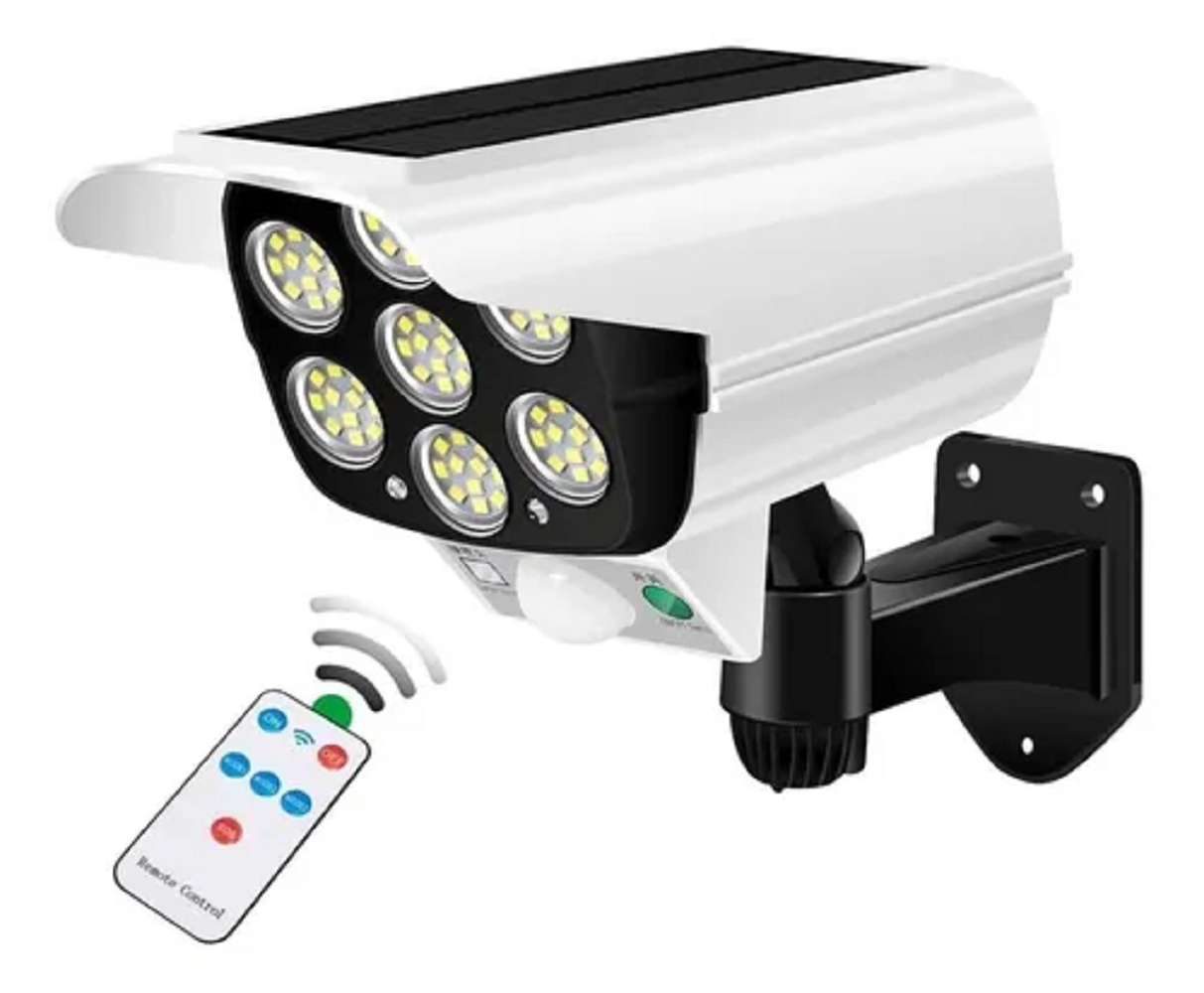Lampara Led Solar Tipo Camara con Sensor De Movimiento