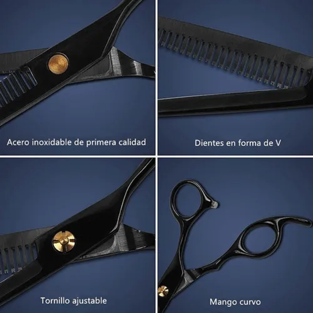 4 Tijeras Estilista Profesional Peluquero