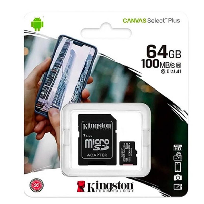 Memoria MicroSD 64gb KINGSTON ORIGINAL Canvas Clase 10