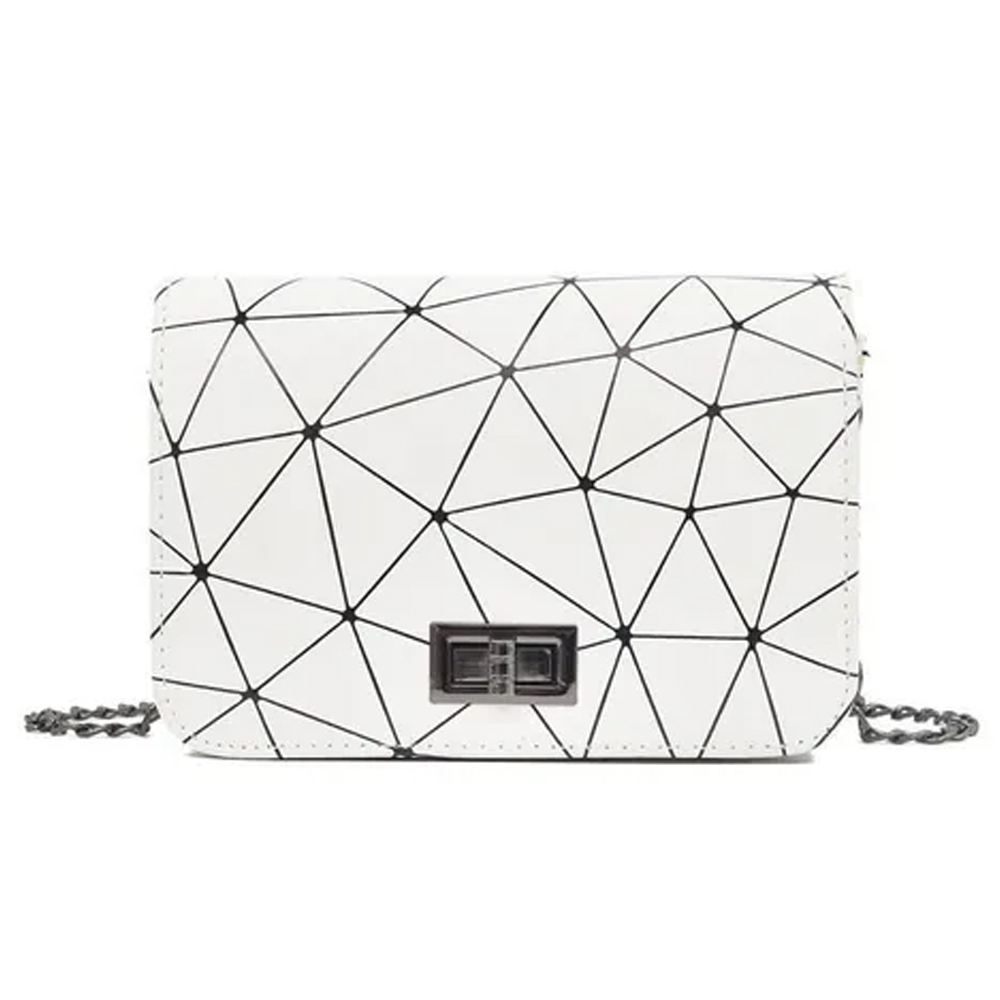 Bolsa Pequeñas Dama Tornasol Geometrica De Bolso Cruzada