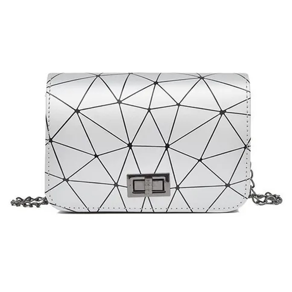 Bolsa Pequeñas Dama Tornasol Geometrica De Bolso Cruzada
