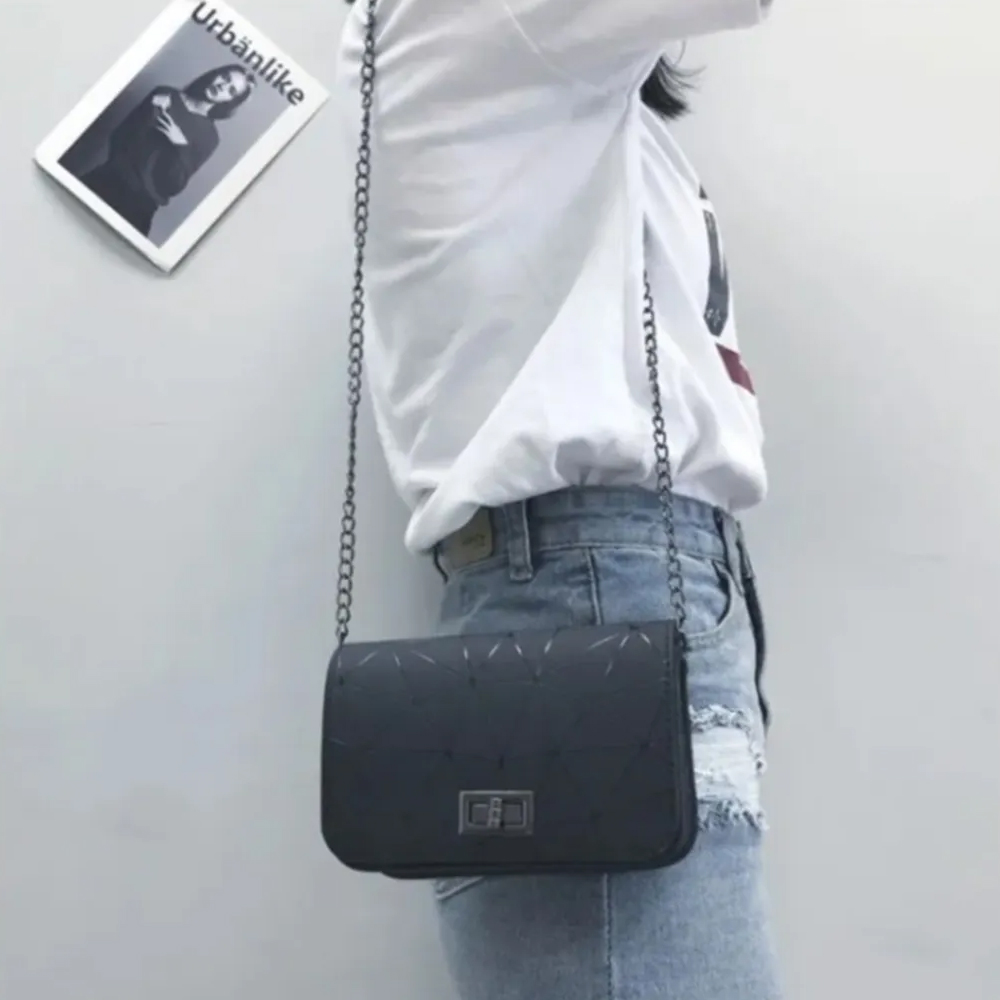 Bolsa Pequeñas Dama Tornasol Geometrica De Bolso Cruzada