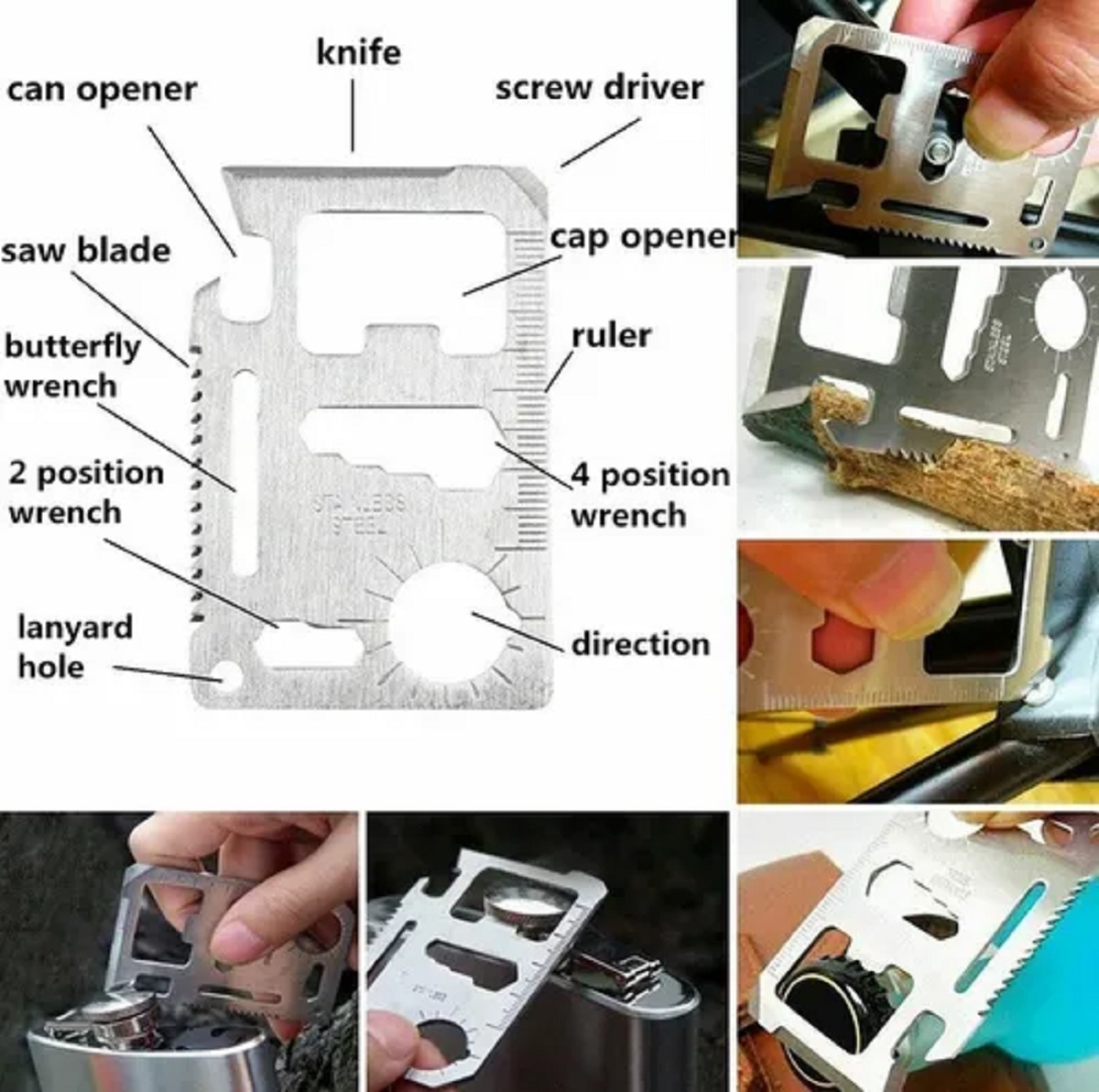 Kit De Supervivencia Multiherramienta 18 En 1