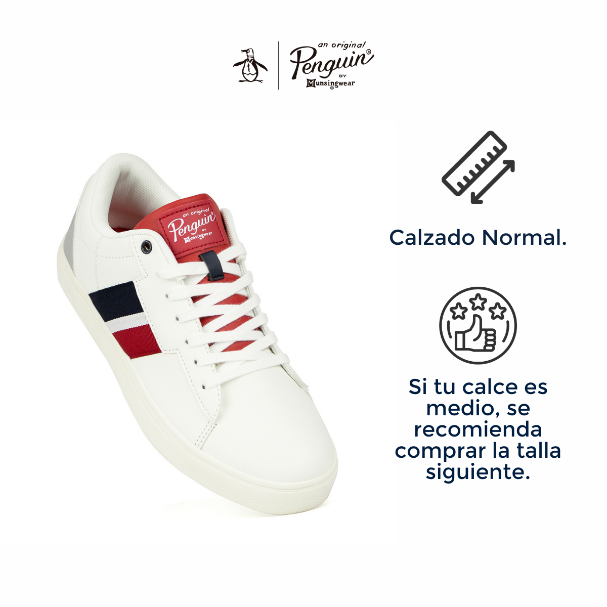 Tenis Original Penguin Style Eren Blanco
