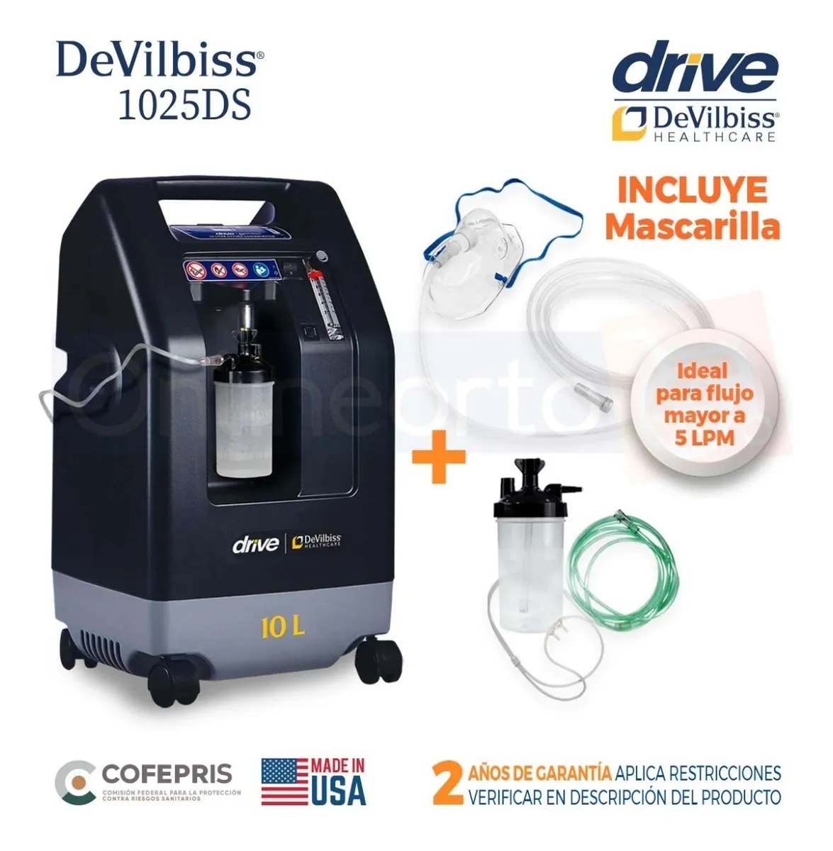 Concentrador De Oxigeno Drive Dvilbiss 10 Litros