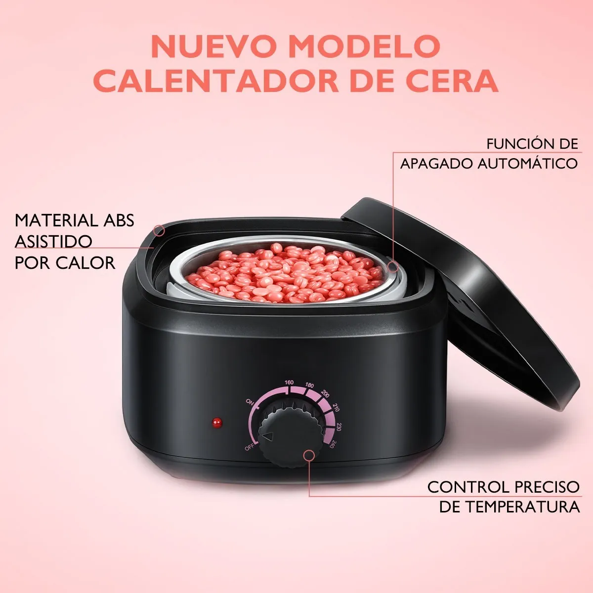 Kit De Depilación De Cera Negro