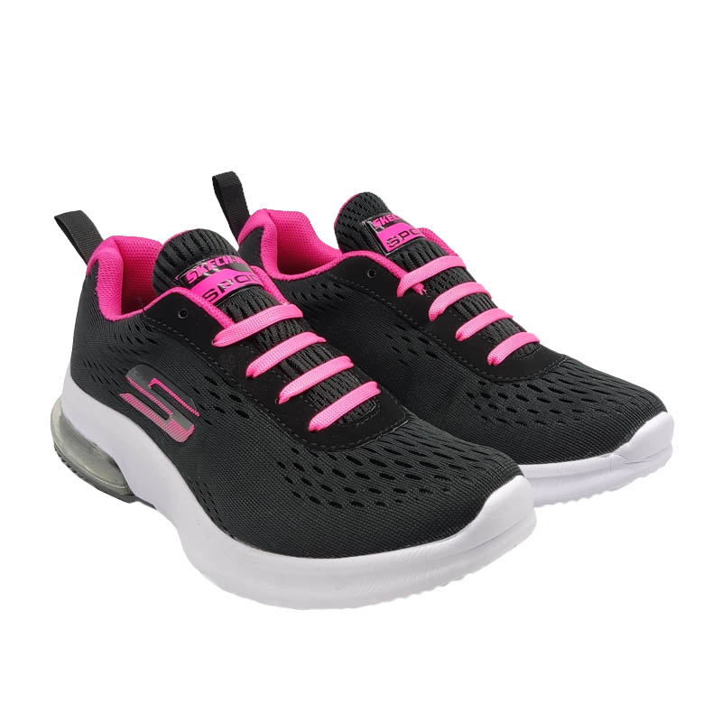 Tenis Spook 850 Negro Fiusha Válvula Mujer Niña Gym Ejercicio Correr