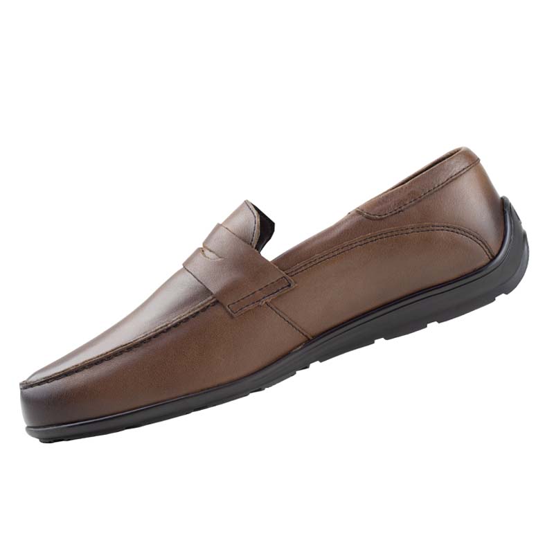 MOCASINES CLASICOS FLEXI HOMBRE DETALLE ANTIFAZ 410401 CAFE
