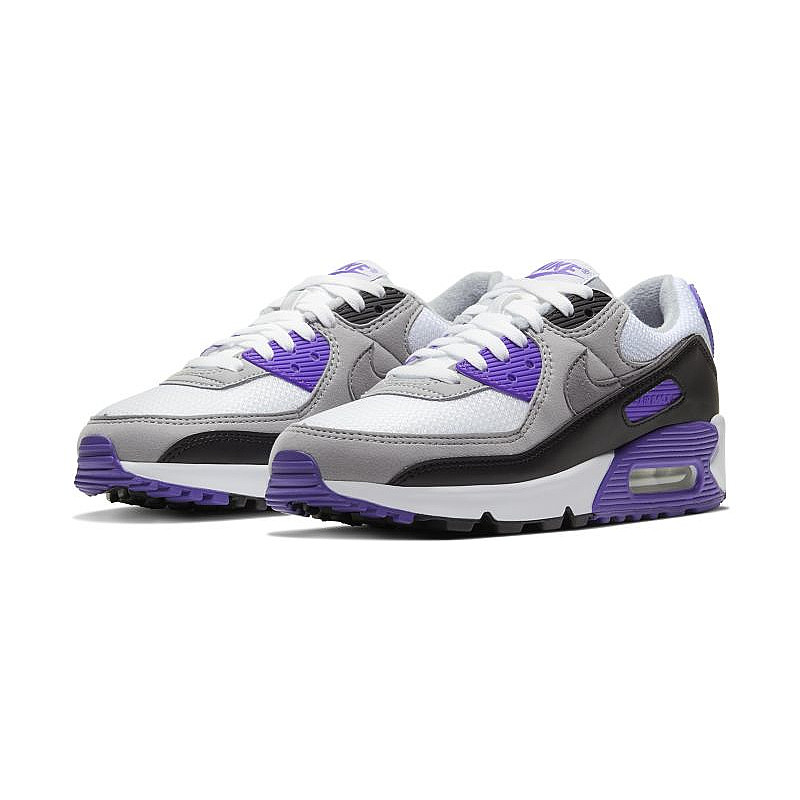 Tenis Nike Air Max 90 Blanco Negro Morado de Dama