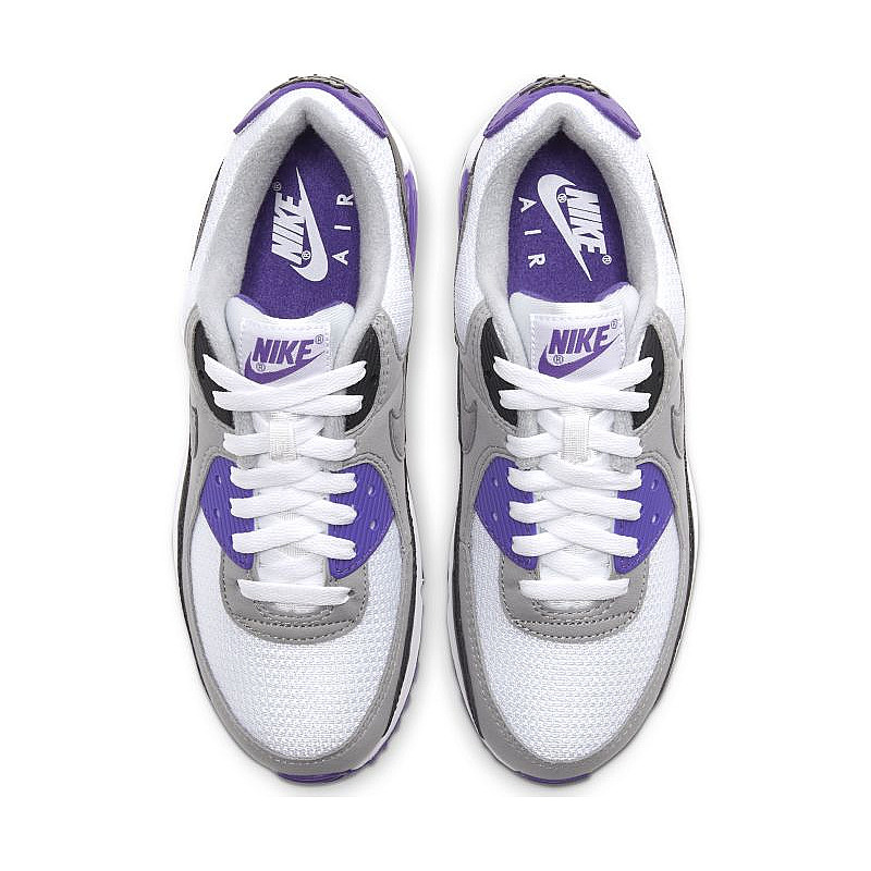 Tenis Nike Air Max 90 Blanco Negro Morado de Dama