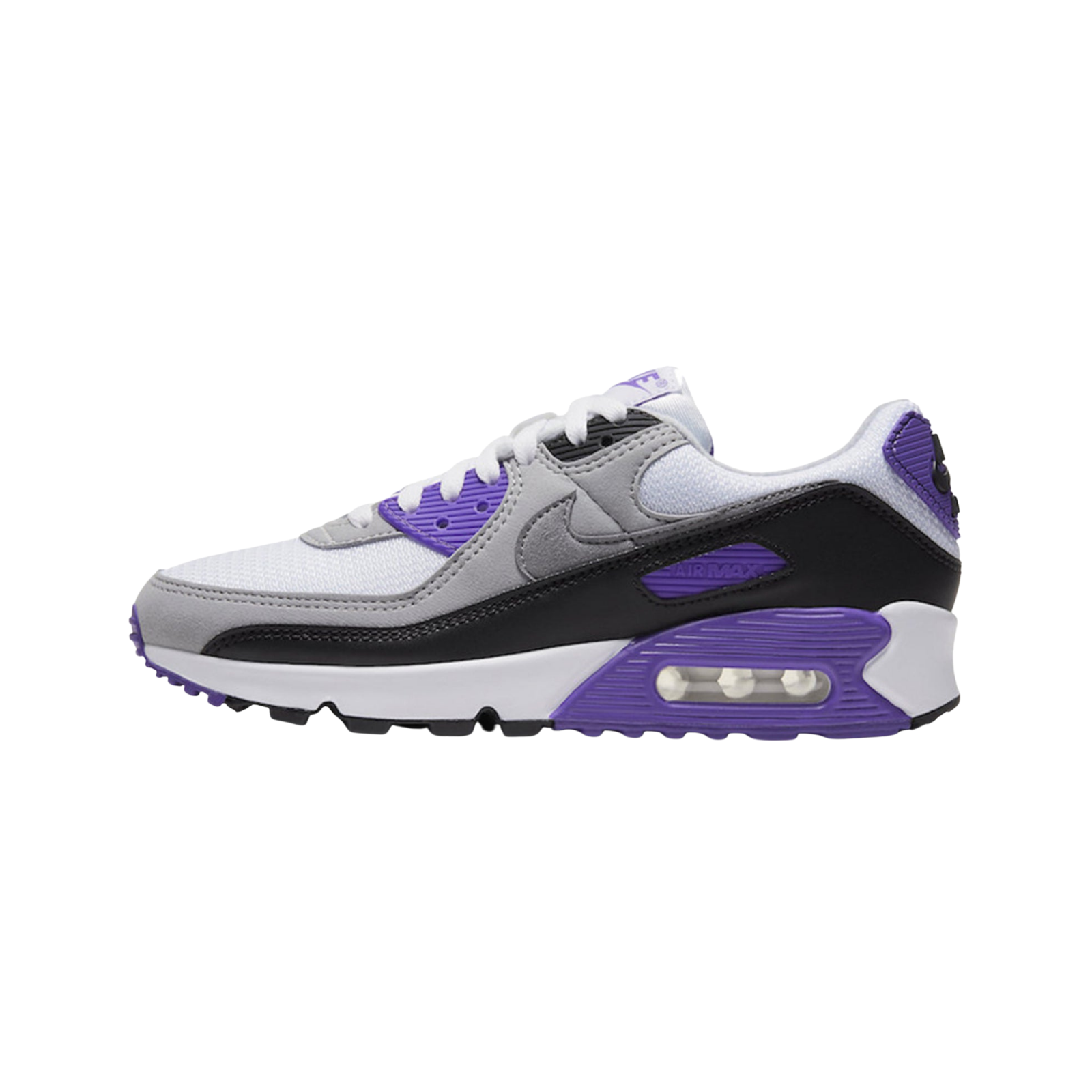 Tenis Nike Air Max 90 Blanco Negro Morado de Dama