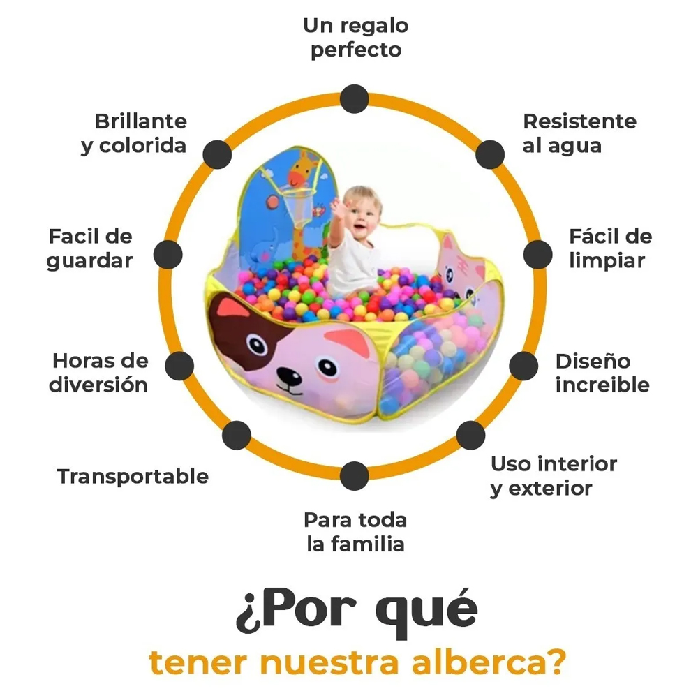 Alberca De Pelotas Piscina Corral Bebes Juego Para Niños