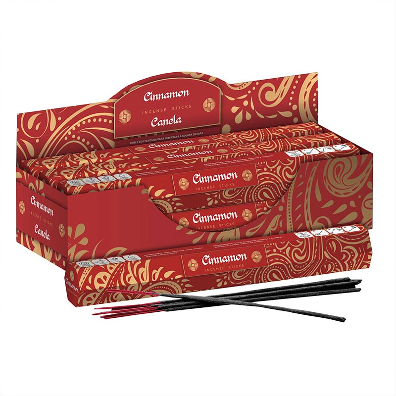 Pack 6 sets 20 sticks Incienso Canela - La Casa de los Aromas