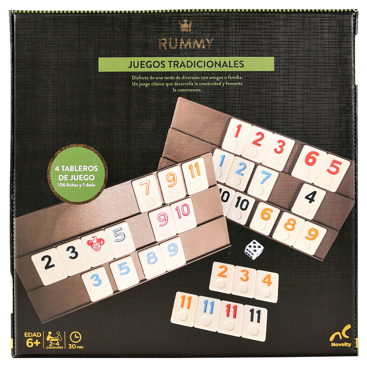 Juego de Mesa en Familia Rummy Jumbo Novelty