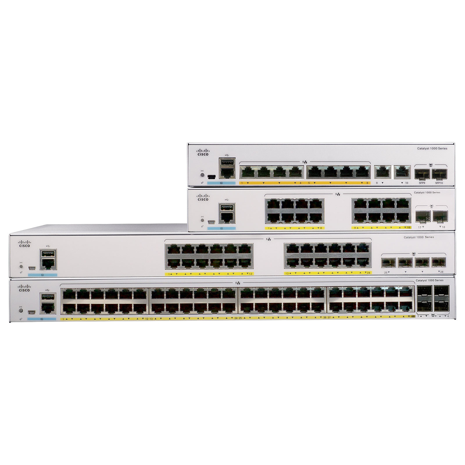 Switch Cisco Gigabit Ethernet Catalyst 1000 16 Puertos 10/100/1000Mbps