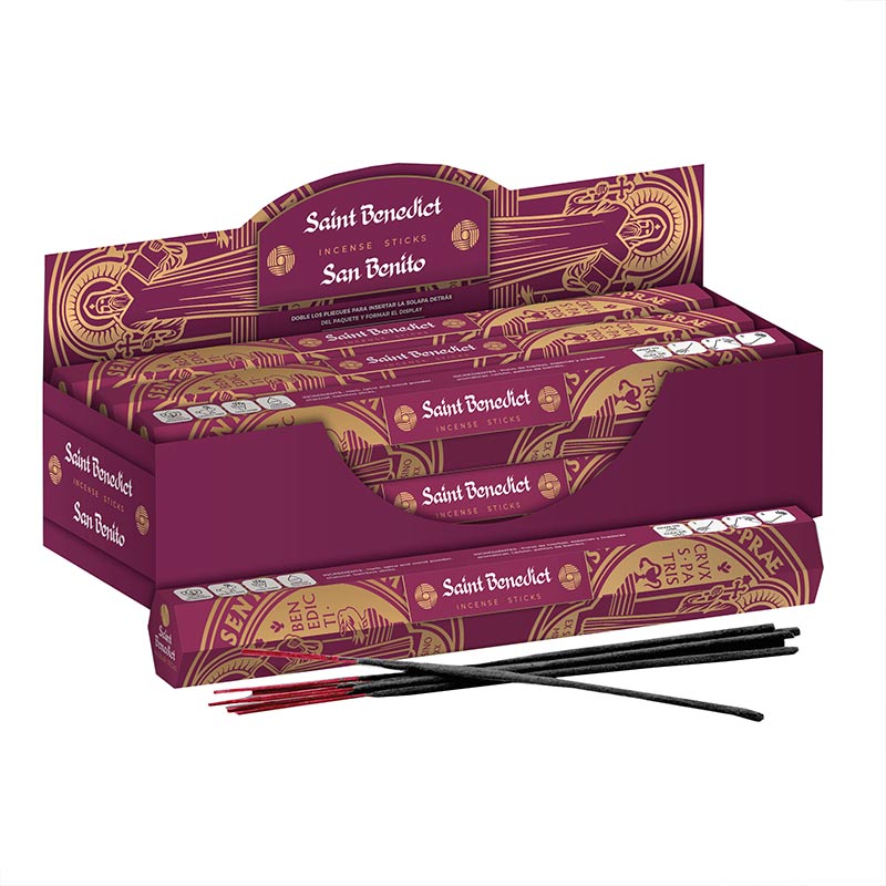 Punto Aroma - Incienso con aroma premium - Ingredientes naturales - Contenido 6 cajas con 20 varitas (San Benito, 120 unidades)