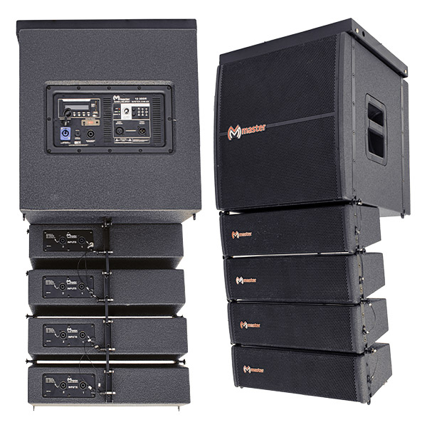 Sistema de Audio Profesional con 12000 Watts de Potencia Musical SUBWoofer 15 con 4 Bafles Pasivos 2X5 y Bluetooth / Master / MAHM-LINEARRAY