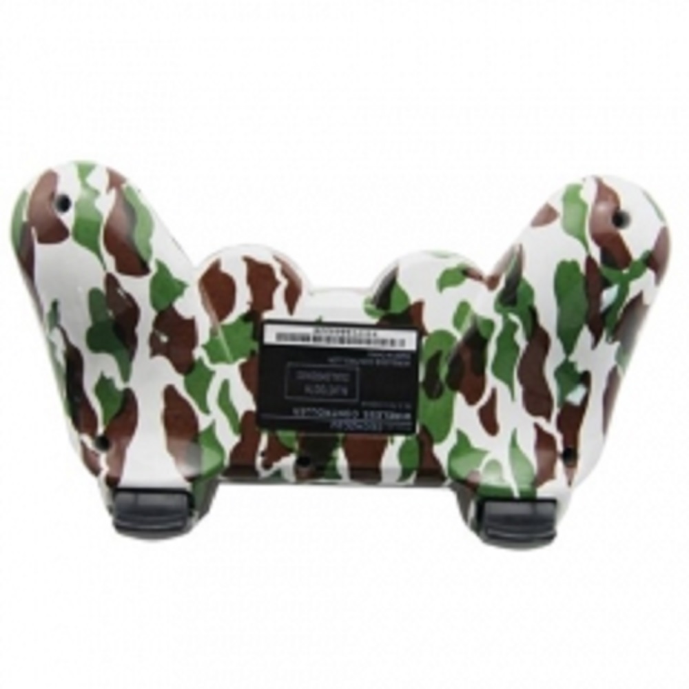 Control Genérico Compatible Con Ps3 Camuflaje Verde Inalámbrico