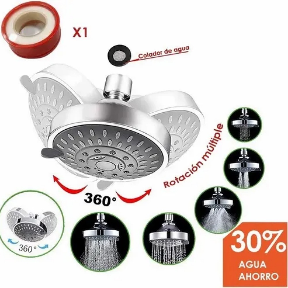 Cabezal De Regadera Ducha Regulable De Alta Presión