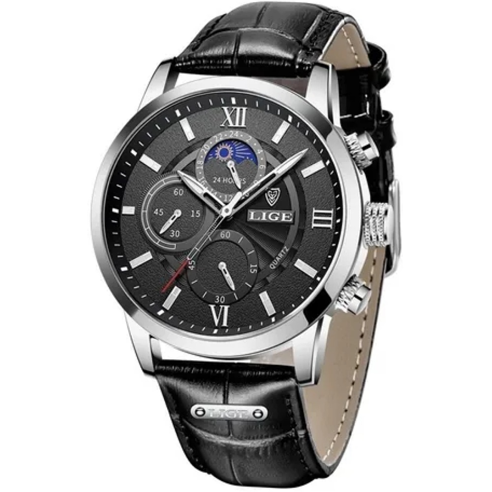 Reloj Pulsera Lige Analógico Impermeable De Cuarzo P/hombre