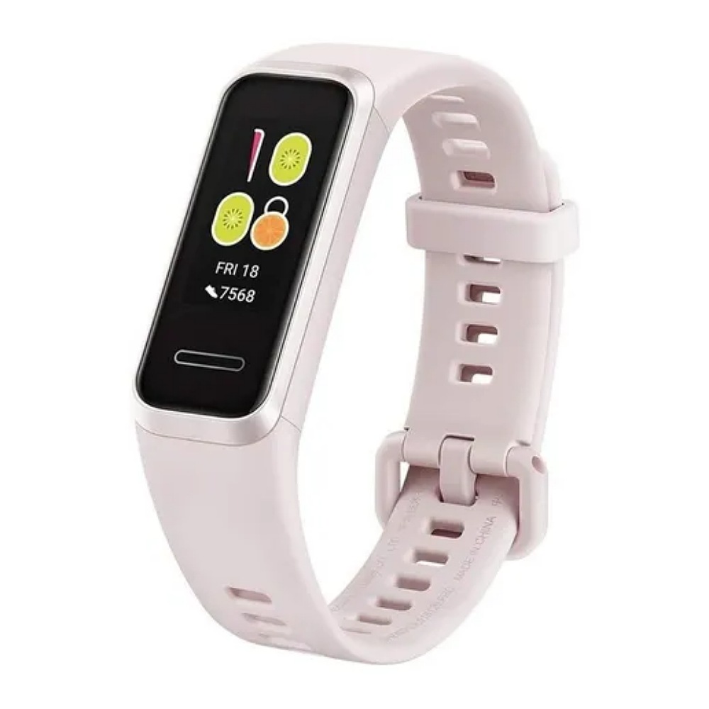 Huawei Band 4 0.96" caja de plástico, malla sakura pink de caucho de silicona ADS-B29