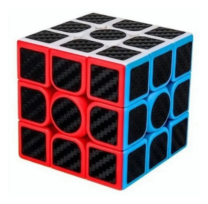 Cubo Rubik 3x3 Cobra Profesional Fibra De Carbono