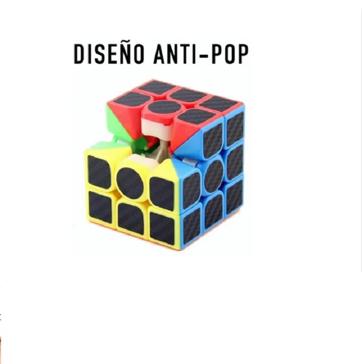 Cubo Rubik 3x3 Cobra Profesional Fibra De Carbono