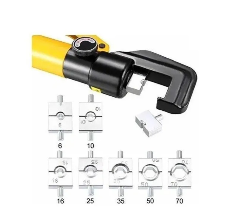 Pinza Ponchadora Hidraulica Crimpadora 7 Ton Dado + Empaques
