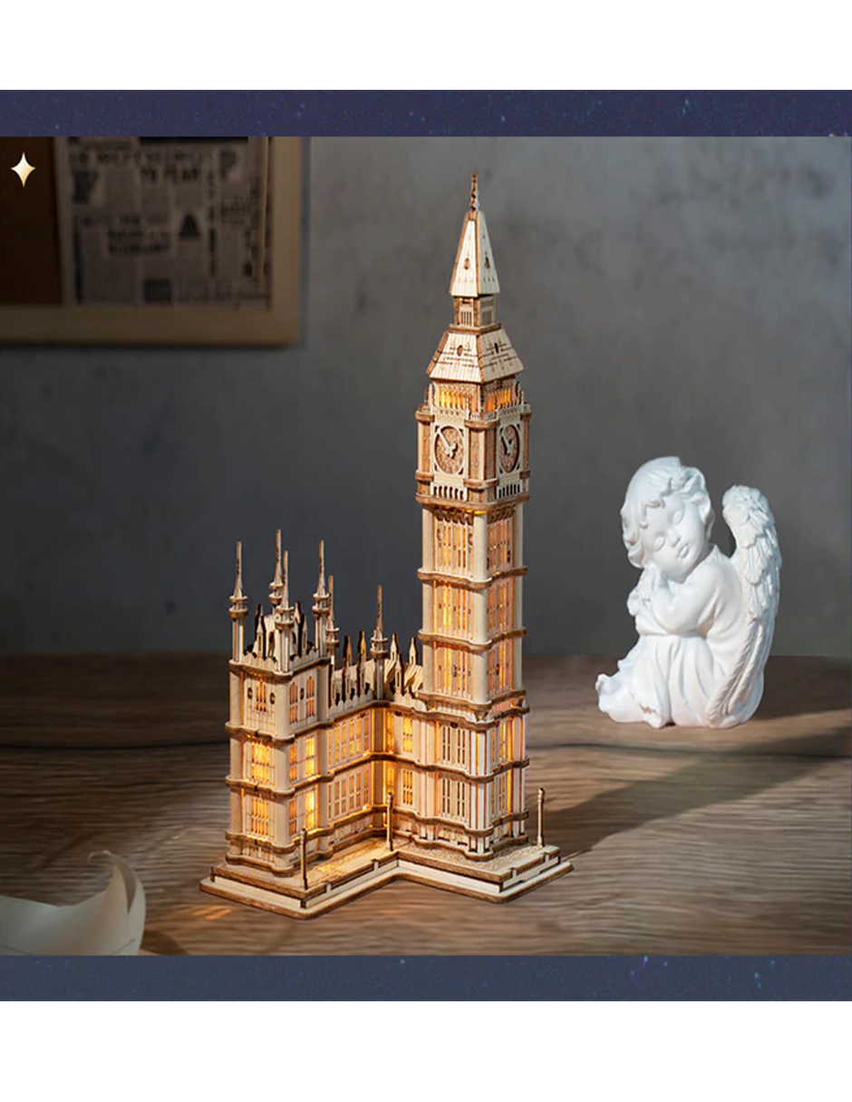 Rompecabezas 3d Bloques Armar Robotime- Big Ben TG507.
