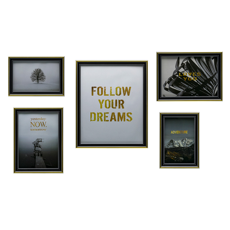 Set 5 Portaretratos Marcos Decoración Hogar Oficina Ys-ps-5