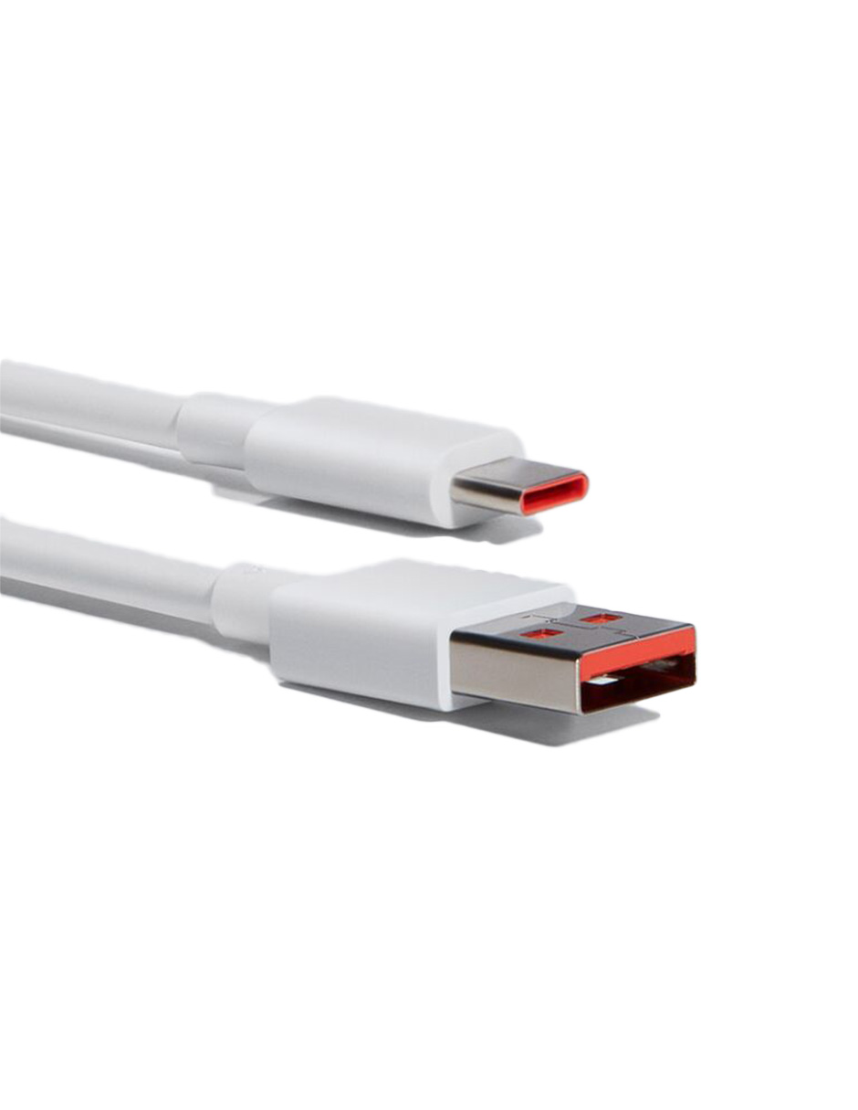 Cable Xiaomi naranja USB Tipo-c para carga rápida de 6A