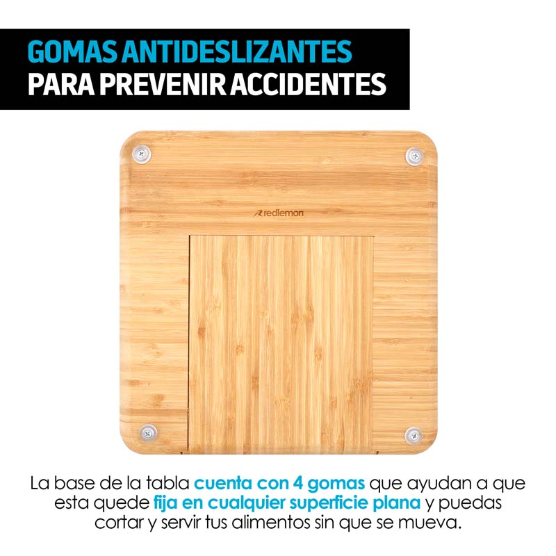 Tabla Para Quesos Y Carnes Frías De Bambú Con Accesorios Redlemon