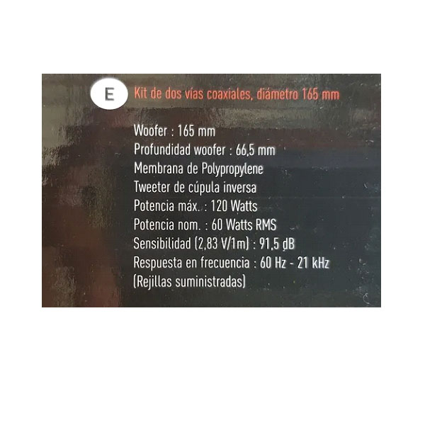 Bocinas Focal 6.5 Rcx-165 2 Vias Nuevas