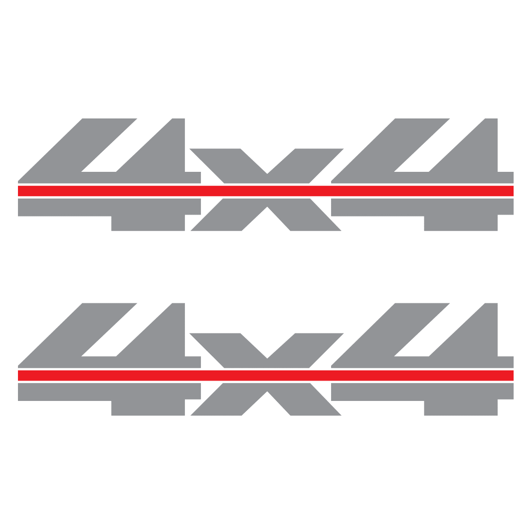 Sticker 4X4 Para Costados De Batea Pick Up Silverado Sierra 1988 a 1998