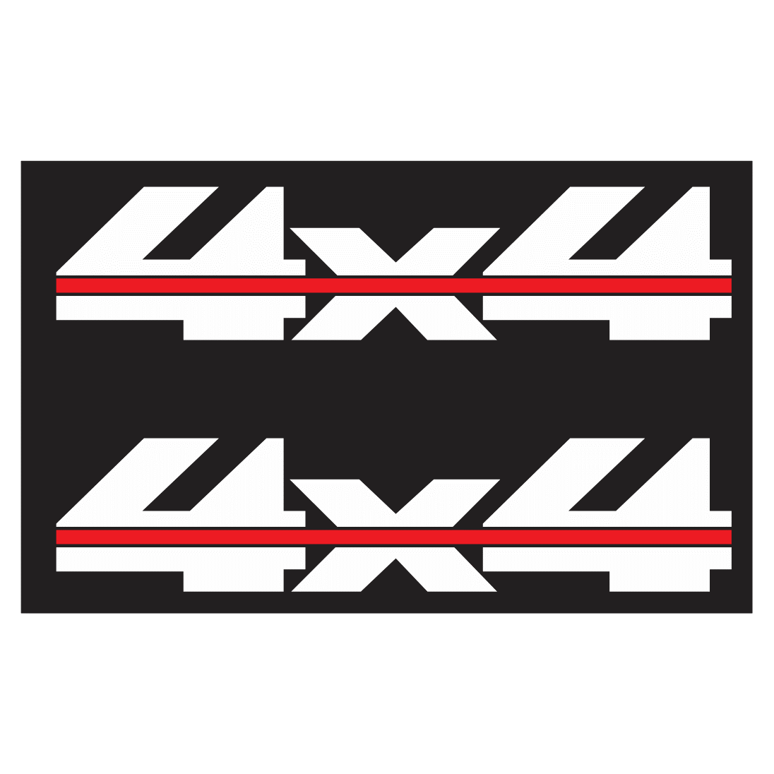 Sticker 4X4 Para Costados De Batea Pick Up Silverado Sierra 1988 a 1998