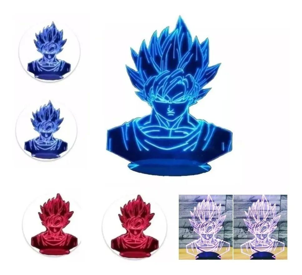LAMPARA LED 3D GOKU