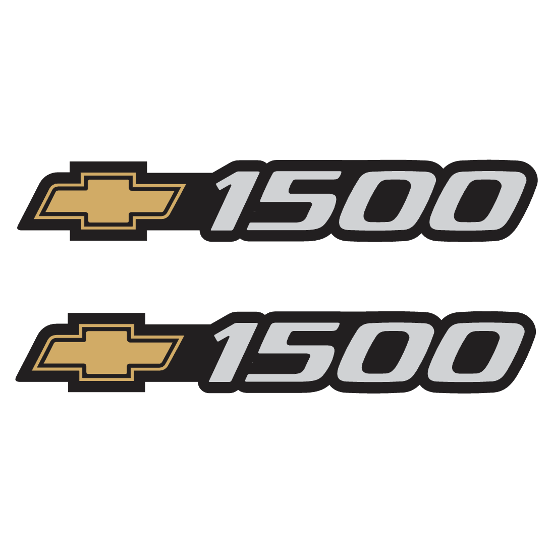 Sticker 1500 Para Costados de Puertas Pick Up Chevrolet