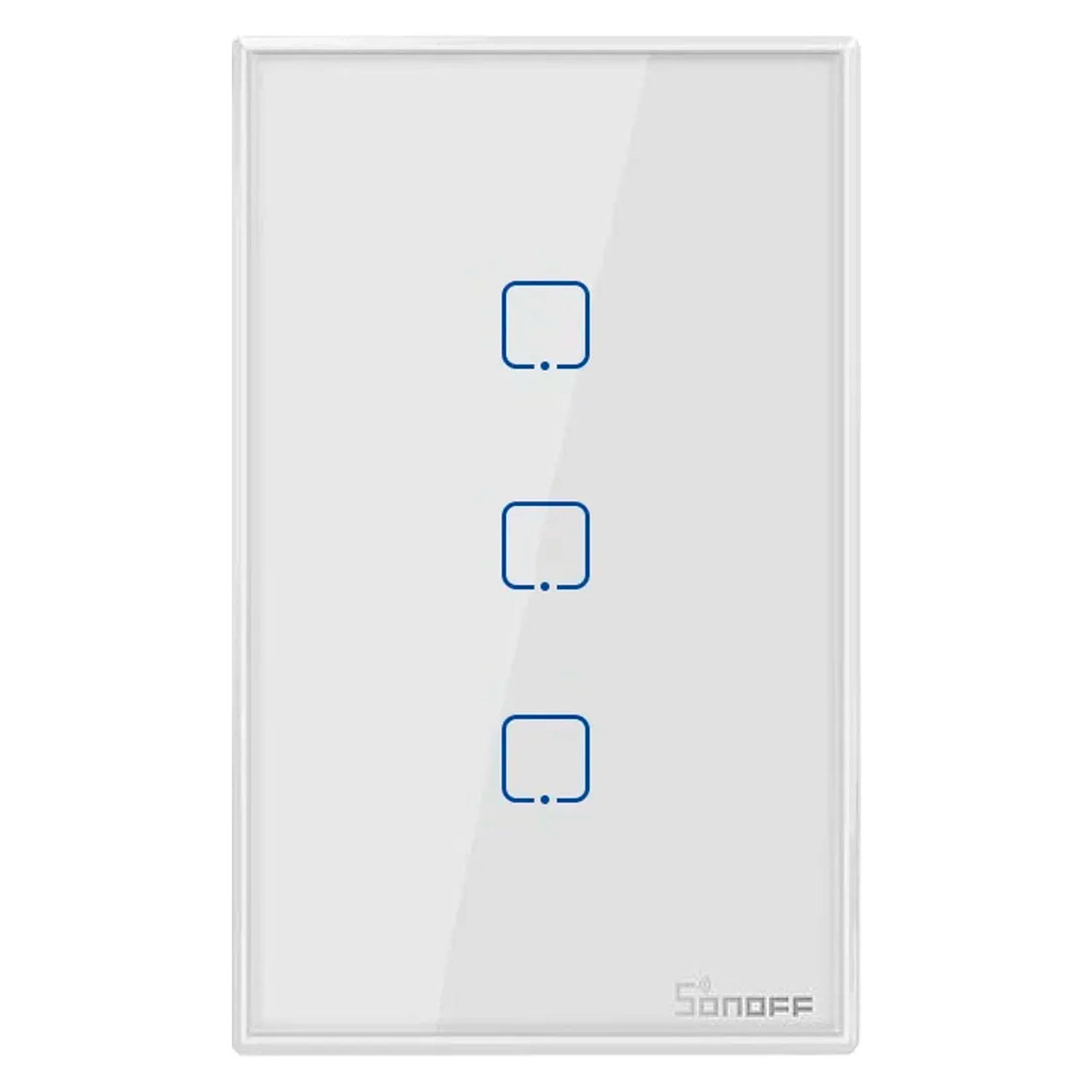 Apagador De Pared inteligente Touch Sonoff  Enciende y Apaga 3 Luces T2US3C Smart Wifi