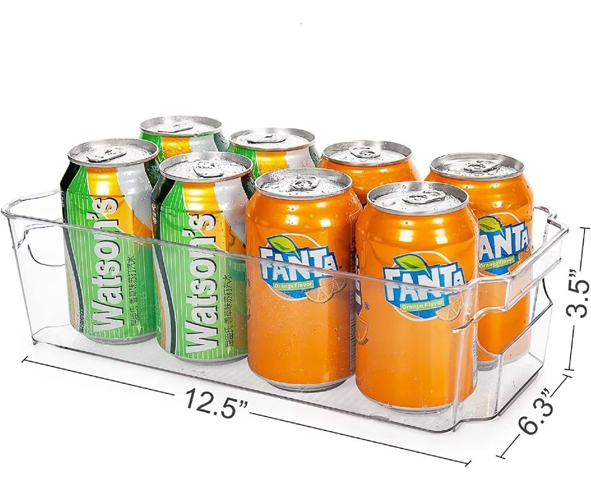 Set 2 Organizador Acrilico Apilable Despensa, Refrigerador