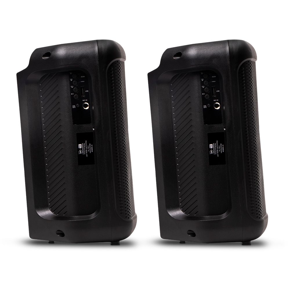 Two Pack Bocinas Inalámbricas 6.5 Pulgadas True Wireless Coloso STF Color Negro