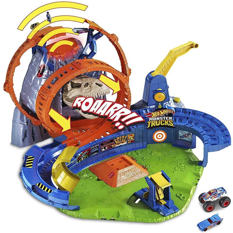 T Rex Volcano Arena Monster Trucks Hot Wheels