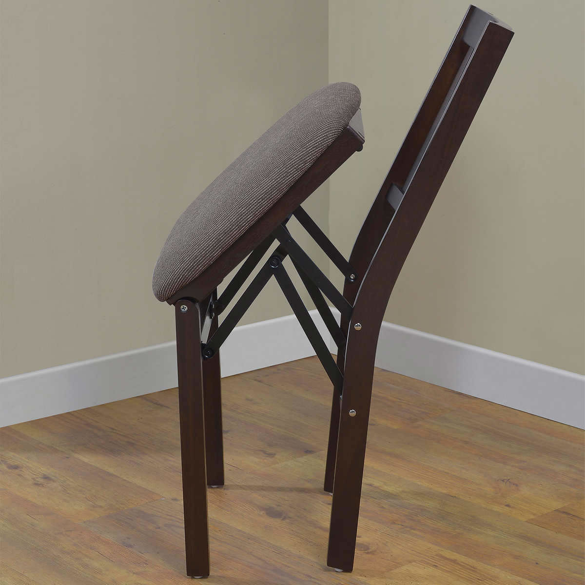 Silla Plegable Tapizada Madera Maciza Stakmore 1258192 CST