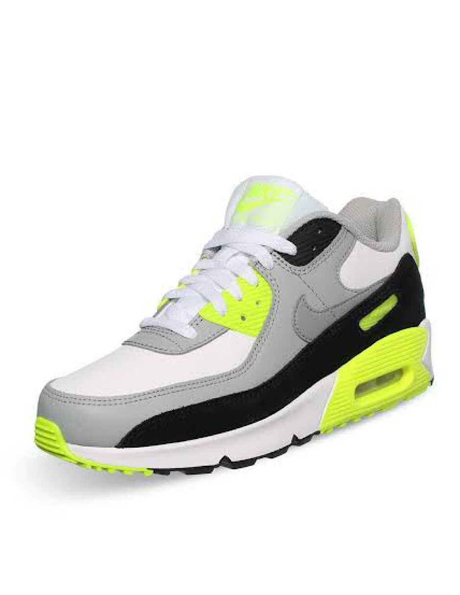 TENIS NIKE AIR MAX 90 BLANCO CON VERDE GS (CD6864-101)