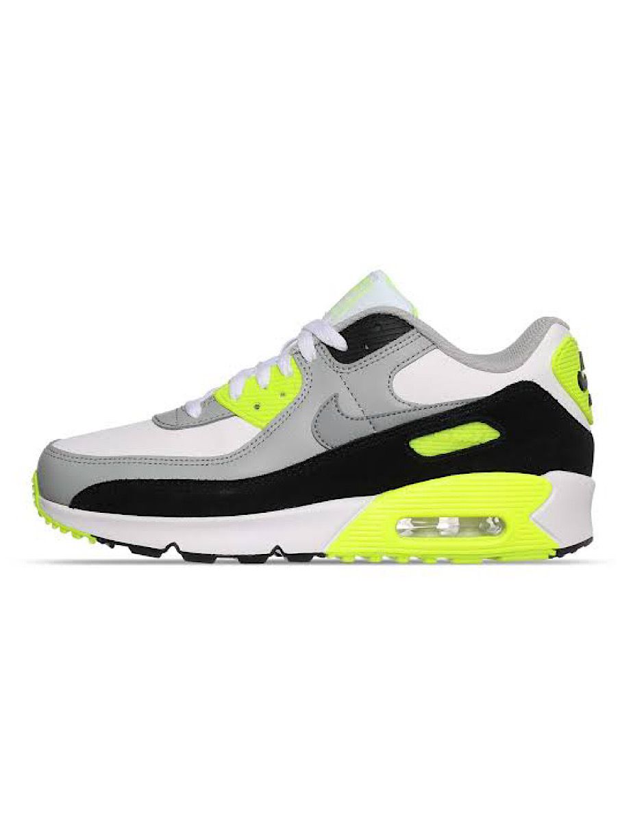 TENIS NIKE AIR MAX 90 BLANCO CON VERDE GS (CD6864-101)