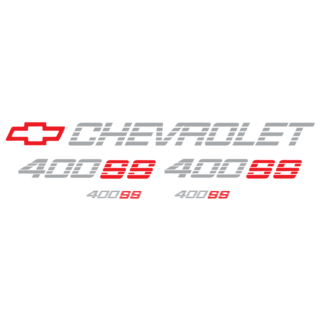 Sticker Kit 400SS Para Batea Standard Pick Up Chevrolet