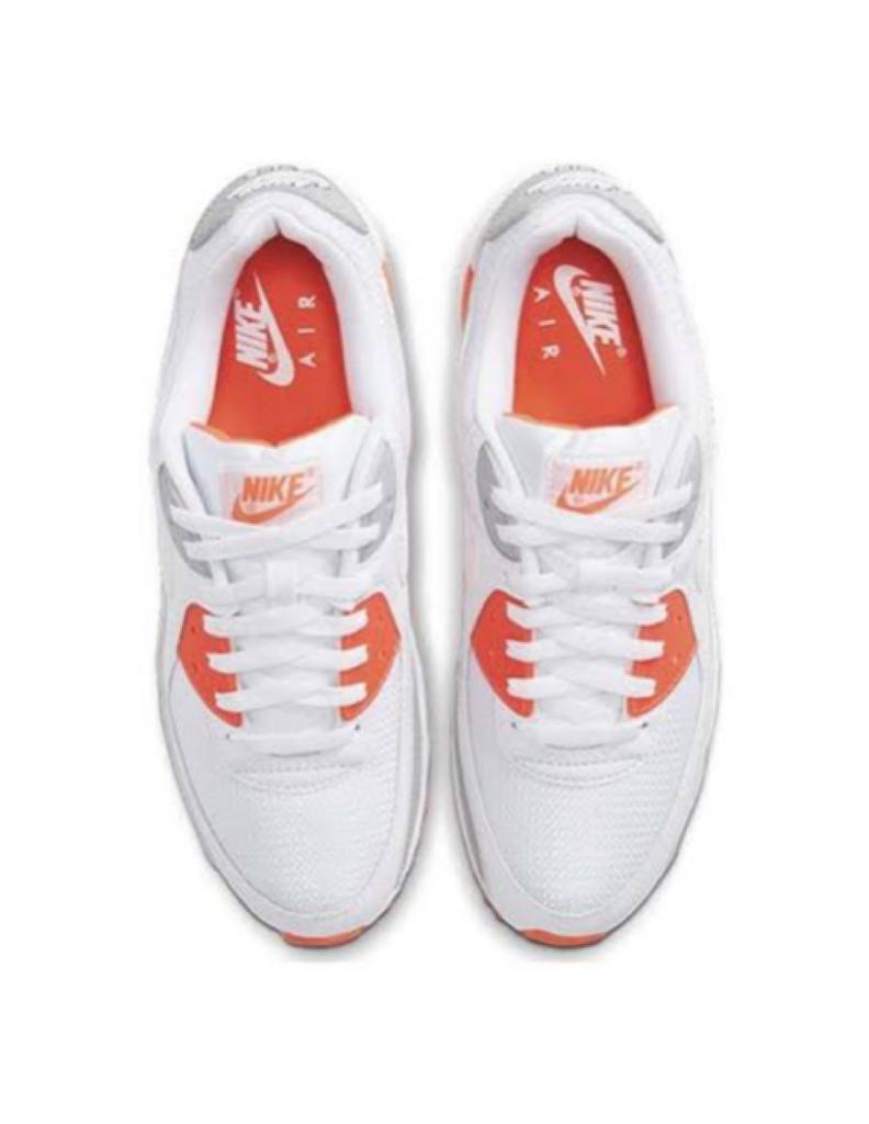 TENIS NIKE AIR MAX 90 BLANCO CON NARANJA (CT4352-103)